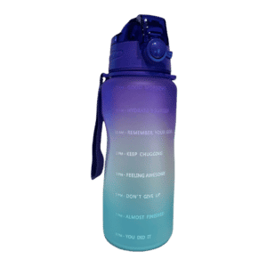 Glow Motivational Beker 2 liter Ombré purple blue